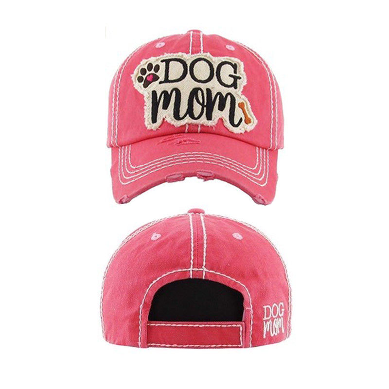 Monogram Baseball Hat - hot pink